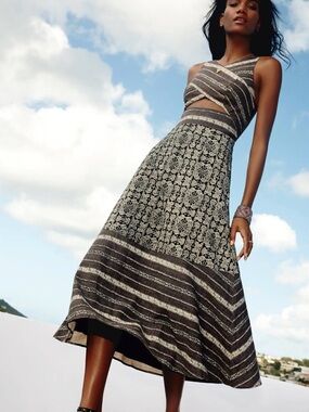Free People Tribal Tale Midi Dress